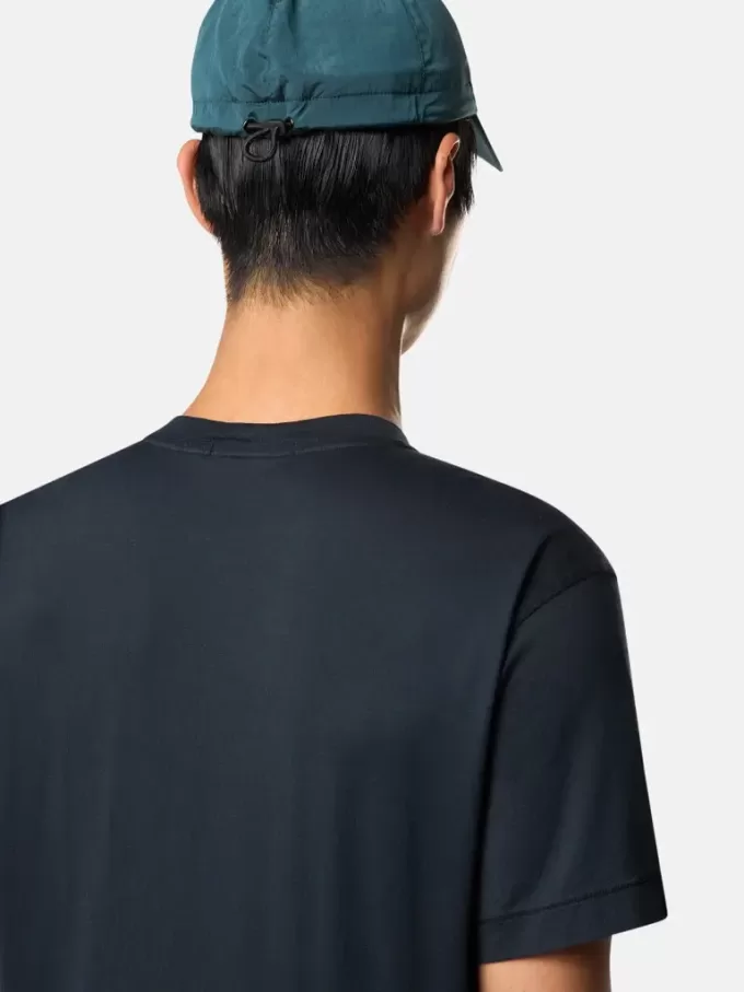 Slim-Fit-T-Shirt mit kurzen Ärmeln und Kompass-Aufnäher Slim-Fit-T-Shirt mit kurzen Ärmeln und Kompass-Aufnäher