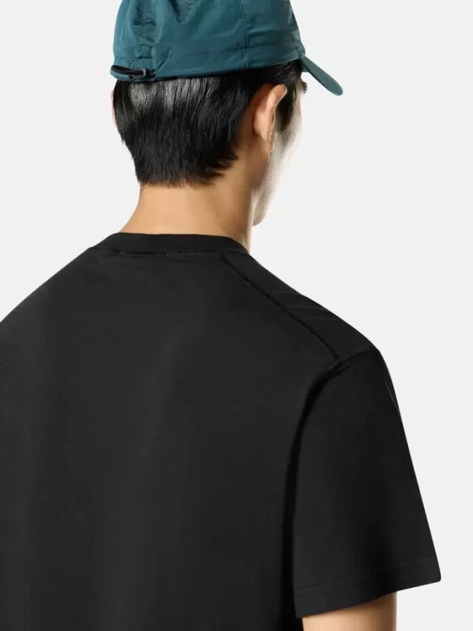 Slim-Fit-T-Shirt mit kurzen Ärmeln und Kompass-Aufnäher Slim-Fit-T-Shirt mit kurzen Ärmeln und Kompass-Aufnäher