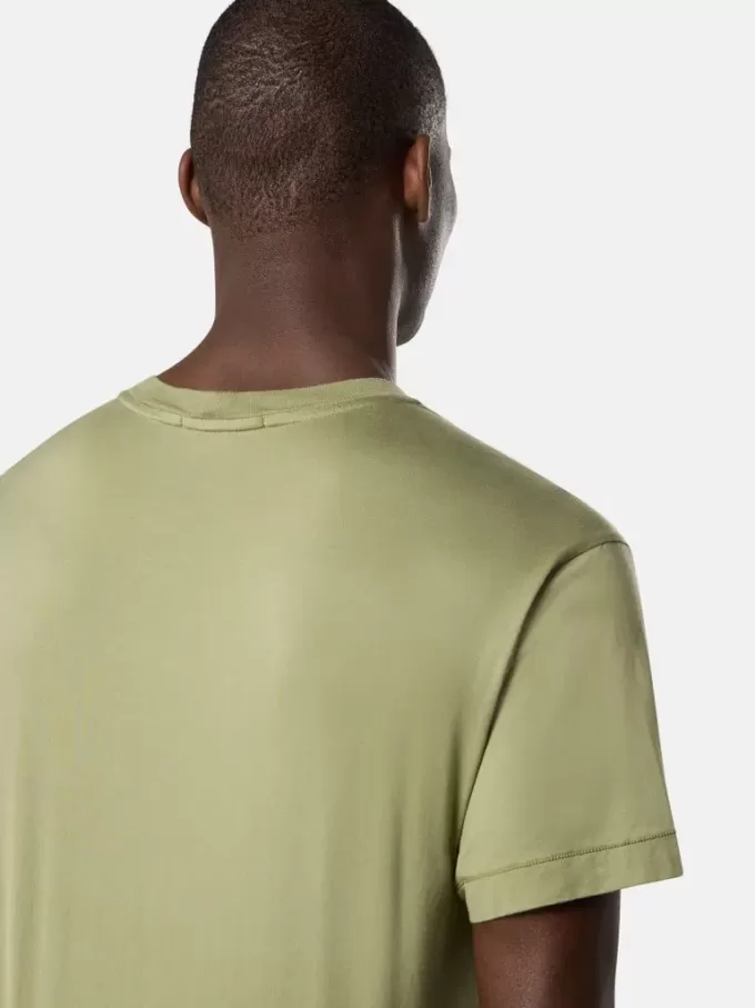 Slim-Fit-T-Shirt mit kurzen Ärmeln und Kompass-Aufnäher Slim-Fit-T-Shirt mit kurzen Ärmeln und Kompass-Aufnäher