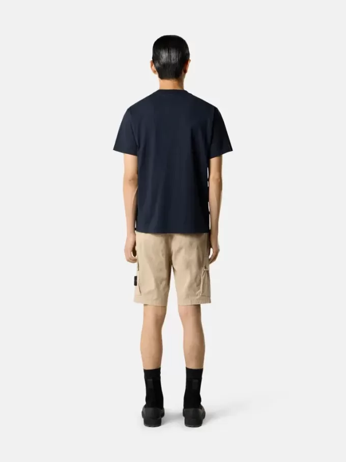 Slim-Fit-T-Shirt mit kurzen Ärmeln und Kompass-Aufnäher Slim-Fit-T-Shirt mit kurzen Ärmeln und Kompass-Aufnäher