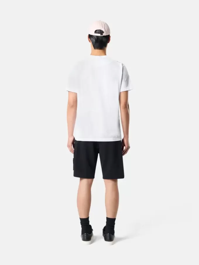 Slim-Fit-T-Shirt mit kurzen Ärmeln und Kompass-Aufnäher Slim-Fit-T-Shirt mit kurzen Ärmeln und Kompass-Aufnäher