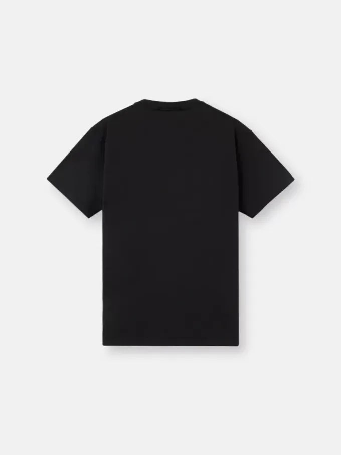 Slim-Fit-T-Shirt mit kurzen Ärmeln und Kompass-Aufnäher Slim-Fit-T-Shirt mit kurzen Ärmeln und Kompass-Aufnäher