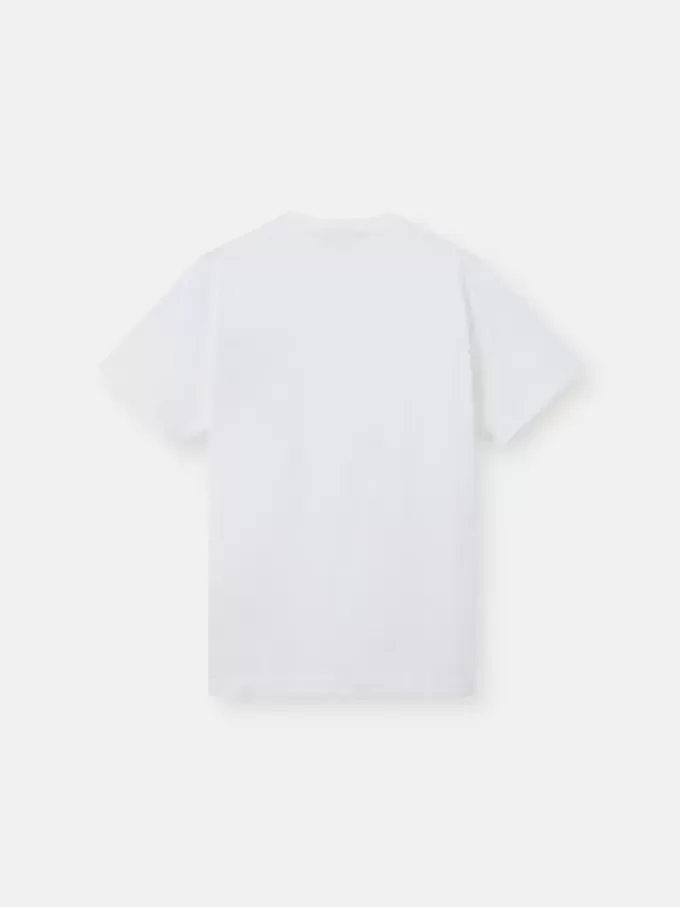 Slim-Fit-T-Shirt mit kurzen Ärmeln und Kompass-Aufnäher Slim-Fit-T-Shirt mit kurzen Ärmeln und Kompass-Aufnäher