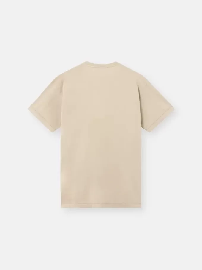 Slim-Fit-T-Shirt mit kurzen Ärmeln und Kompass-Aufnäher Slim-Fit-T-Shirt mit kurzen Ärmeln und Kompass-Aufnäher