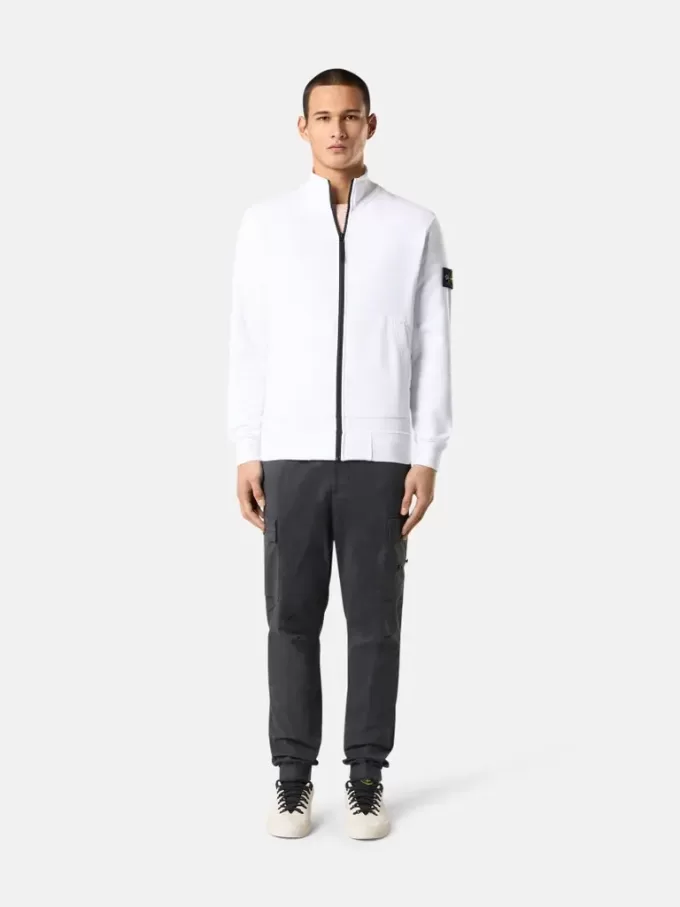 Sweatshirt mit aufgesetzten Taschen und Reißverschluss Sweatshirt mit aufgesetzten Taschen und Reißverschluss