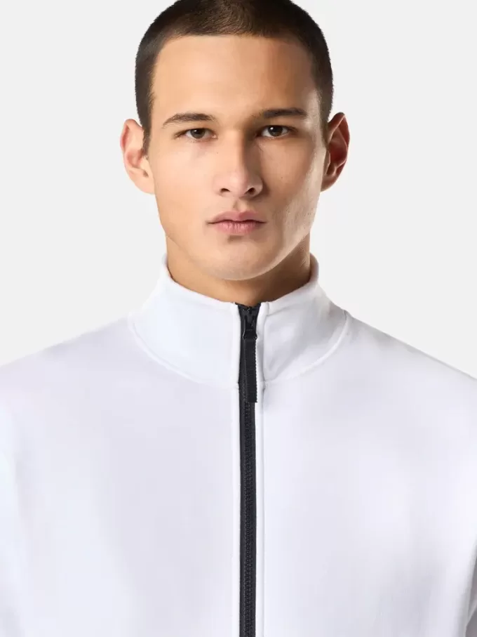Sweatshirt mit aufgesetzten Taschen und Reißverschluss Sweatshirt mit aufgesetzten Taschen und Reißverschluss