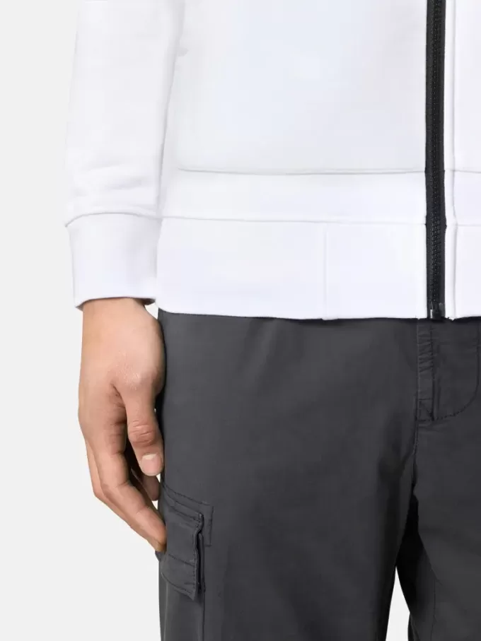 Sweatshirt mit aufgesetzten Taschen und Reißverschluss Sweatshirt mit aufgesetzten Taschen und Reißverschluss