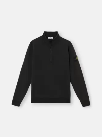 Sweatshirt mit halbem Reißverschluss und aufgesetzten Taschen Sweatshirt mit halbem Reißverschluss und aufgesetzten Taschen