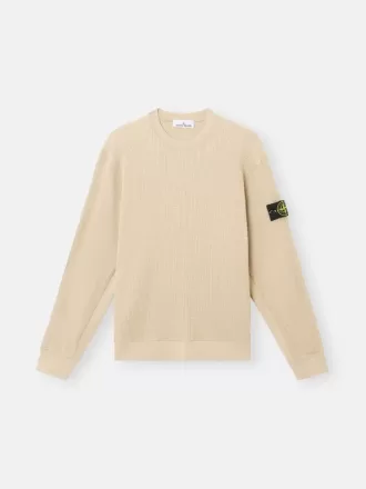 Sweatshirt mit Rundhalsausschnitt und gerippten Details