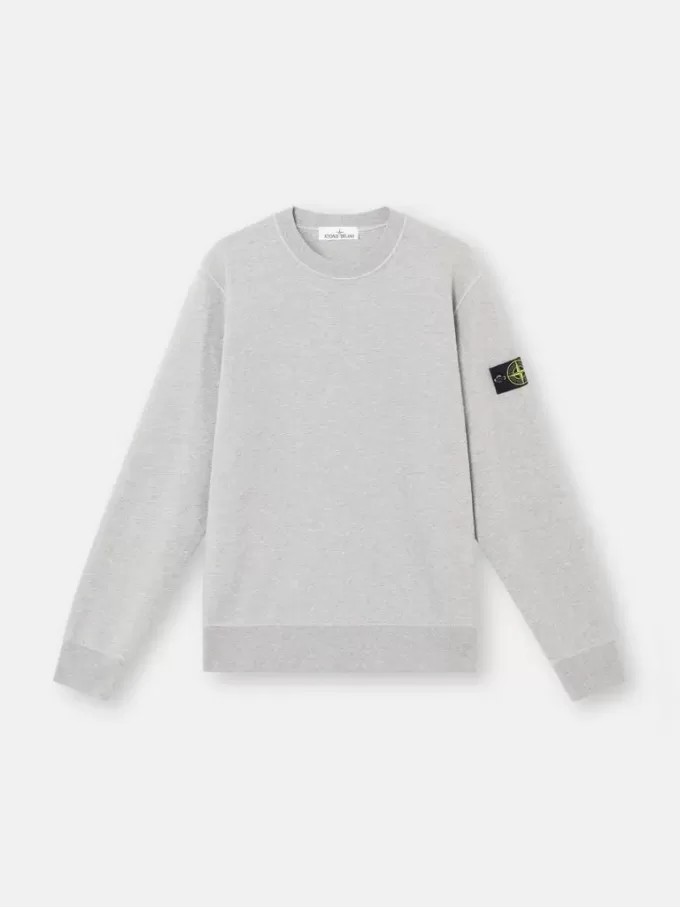 Sweatshirt mit Rundhalsausschnitt und gerippten Details