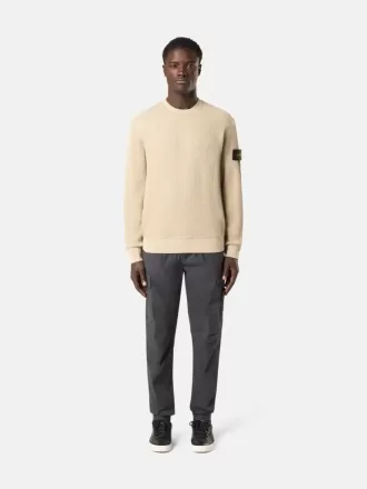 Sweatshirt mit Rundhalsausschnitt und gerippten Details