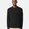 Sweatshirt mit Rundhalsausschnitt und gerippten Details