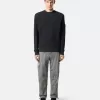 Sweatshirt mit Rundhalsausschnitt und gerippten Details
