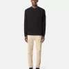 Sweatshirt mit Rundhalsausschnitt und gerippten Details