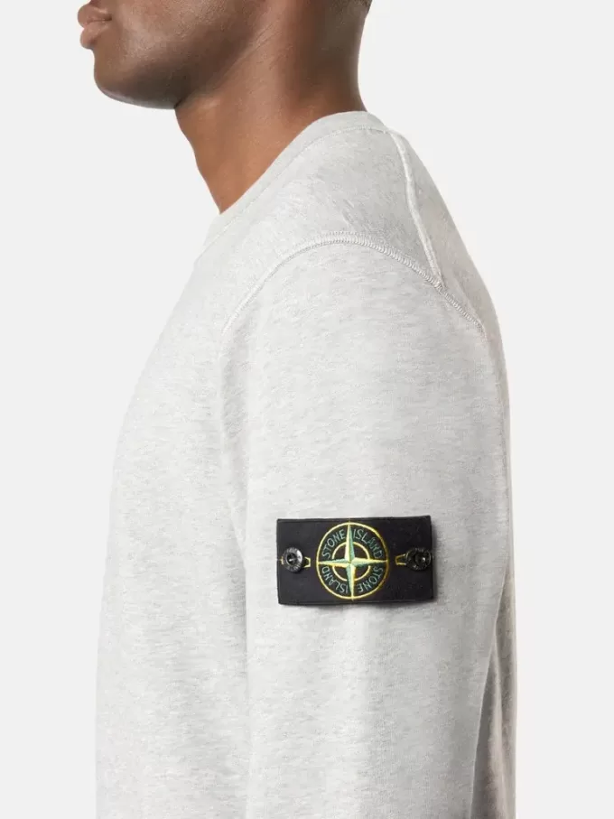 Sweatshirt mit Rundhalsausschnitt und gerippten Details