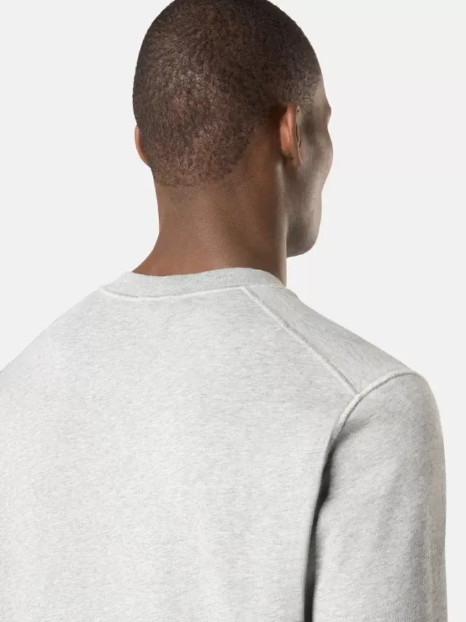 Sweatshirt mit Rundhalsausschnitt und gerippten Details