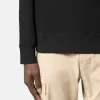 Sweatshirt mit Rundhalsausschnitt und gerippten Details