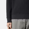 Sweatshirt mit Rundhalsausschnitt und gerippten Details
