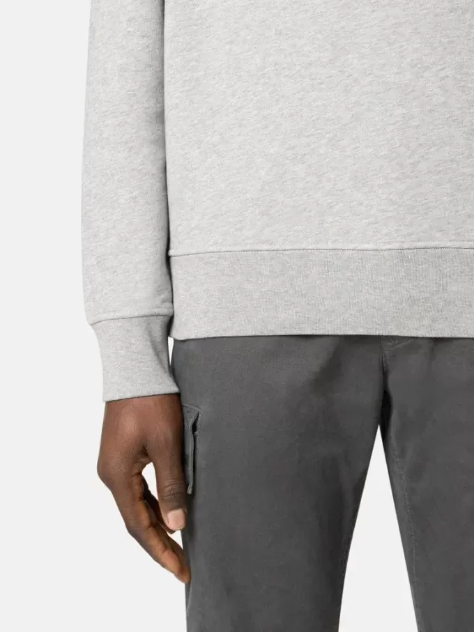 Sweatshirt mit Rundhalsausschnitt und gerippten Details