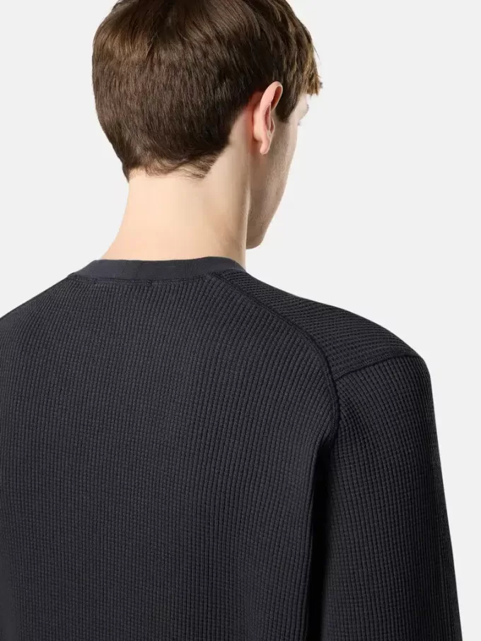 Sweatshirt mit Rundhalsausschnitt und gerippten Details
