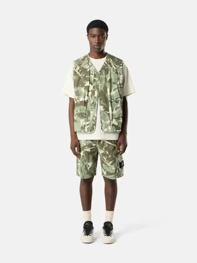 Bequeme Cargo-Bermudashorts mit Camouflage-Print Bequeme Cargo-Bermudashorts mit Camouflage-Print