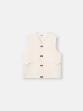 Weste mit Knopfverschluss und Gummipatches Weste mit Knopfverschluss und Gummipatches